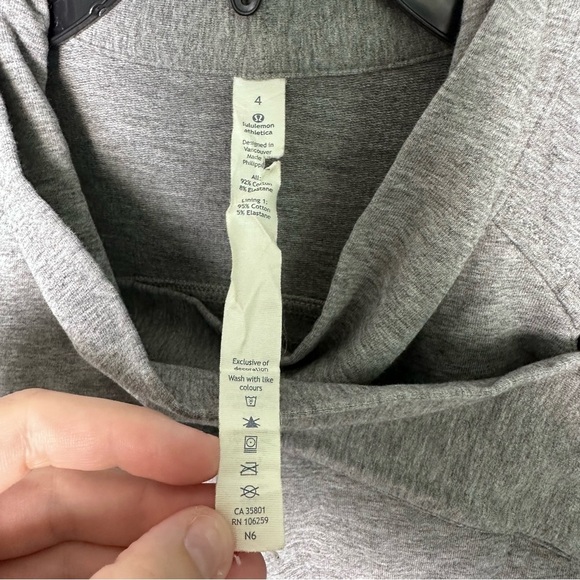 Lululemon Coast Wrap II Size 4 Heathered Medium Grey - Picture 6 of 16